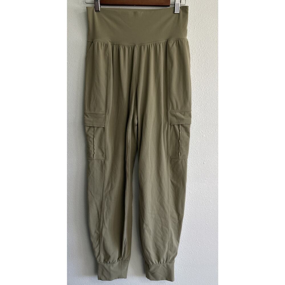 Athleta Pants Womens Small P green SALUTATION Cargo Jogger Elastic Waist Stretch